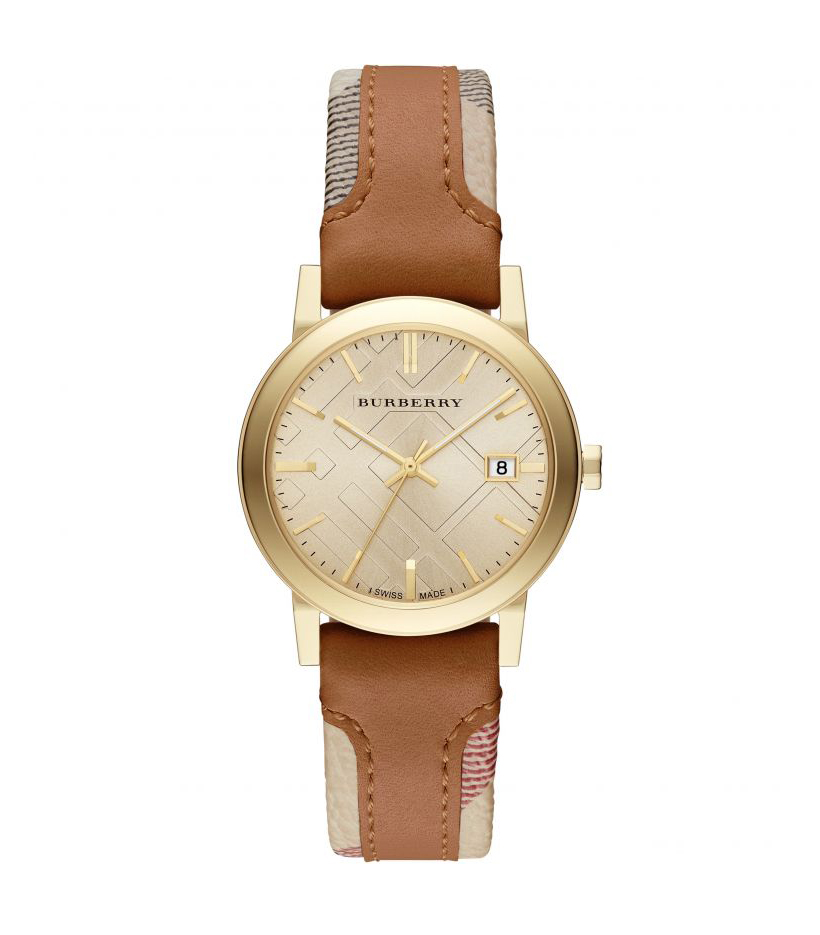 BURBERRY BU9133 Brown Leather Nova Check Wristwatch for Women BURBERRY BU9133 Brown Leather Nova Check Wristwatch for Women
