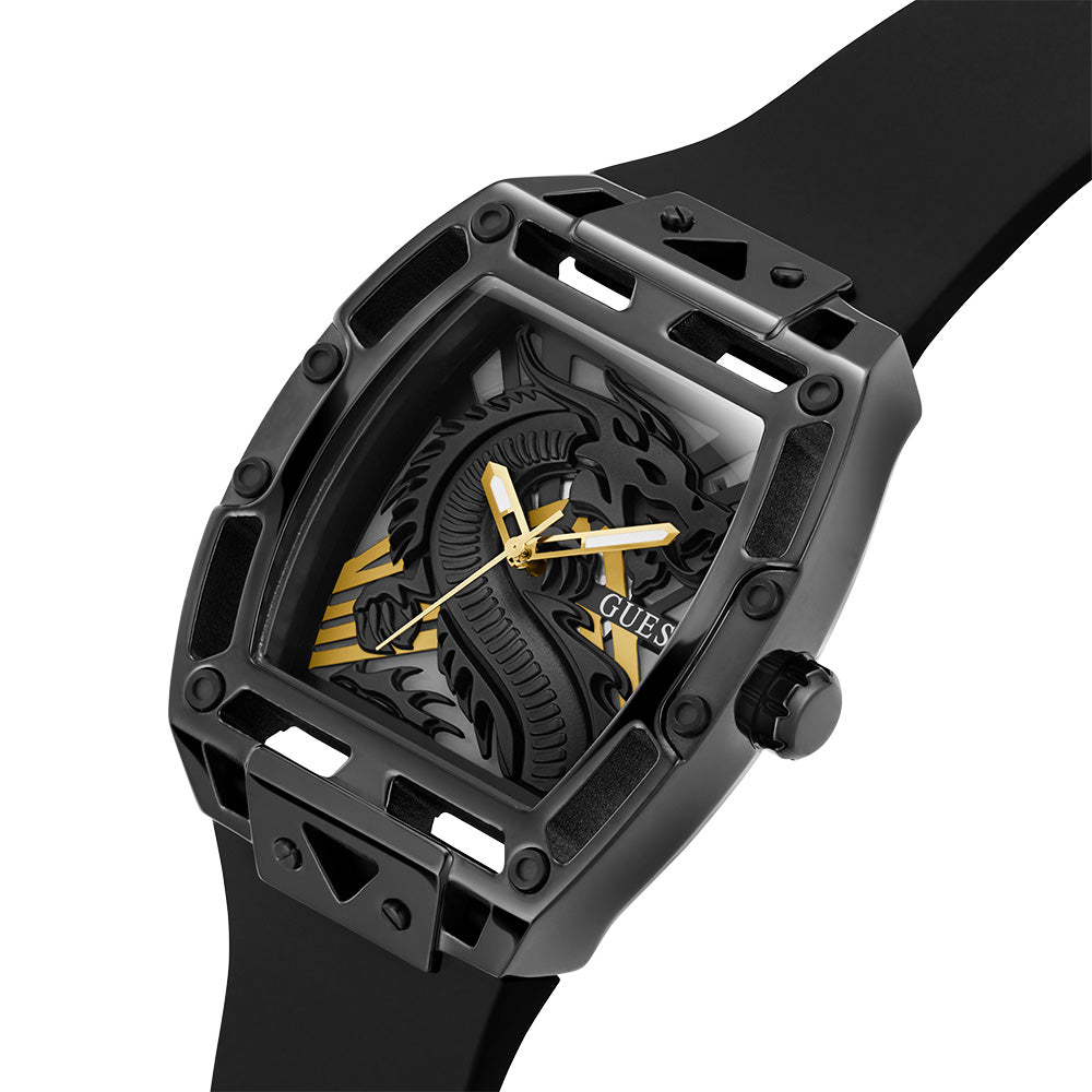 GUESS GW0648G1 Men's 44mm Black Strap watch - Image 4