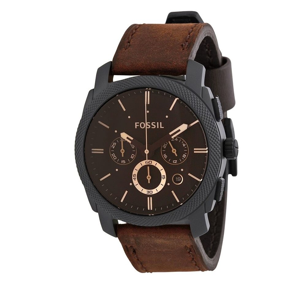 Fossil FS4656 45mm Quartz Chronograph Movement Gents Watch