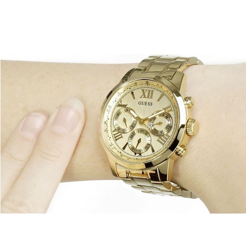 GUESS W0330L1 Women's Chronograph Quartz Watch with Stainless Steel Bracelet - Image 4