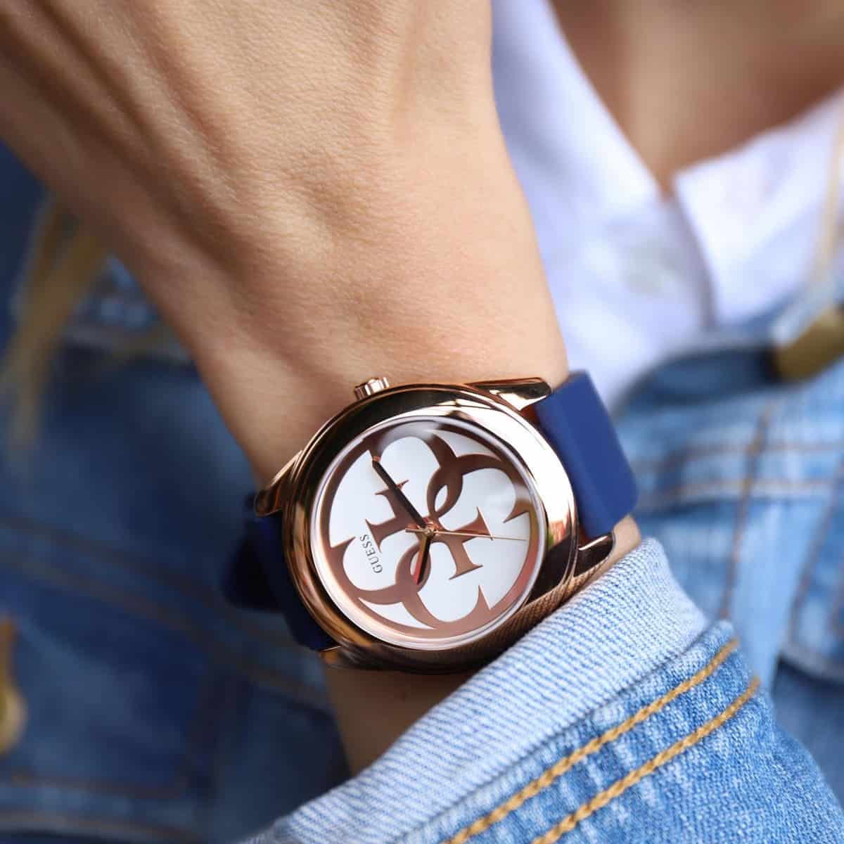 GUESS W0911L6 Womens Analogue Watch G-Twist with Silicone Strap - Image 4