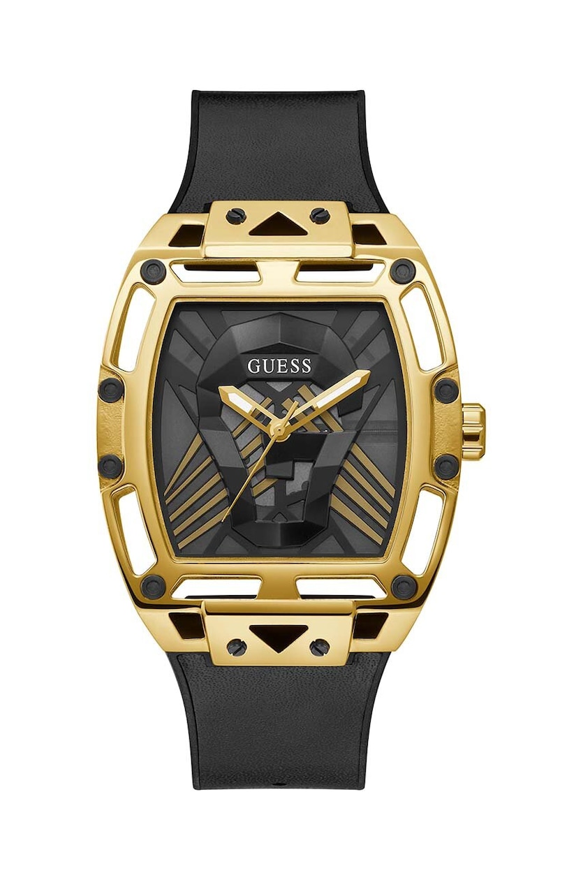 GUESS GW0500G1 Men's Gold-Tone and Black Analog Cutout Watch