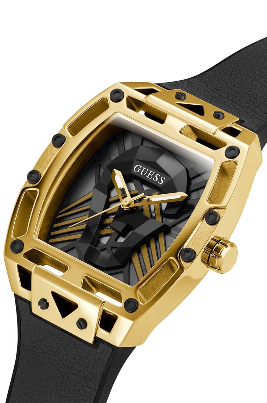 GUESS GW0500G1 Men's Gold-Tone and Black Analog Cutout Watch - Image 3