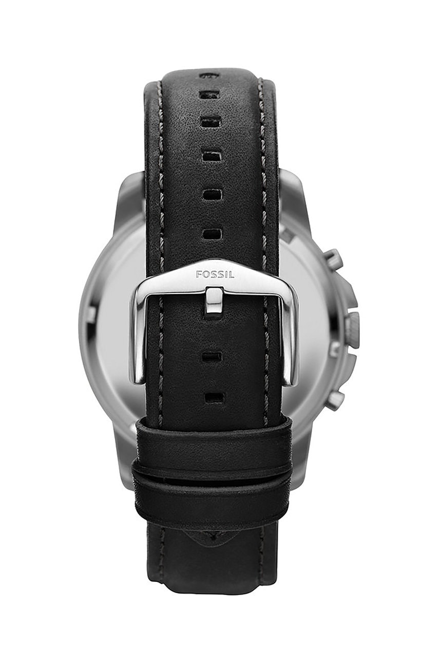 Fossil FS4812 Grant Chronograph Black Leather Watch - Image 4