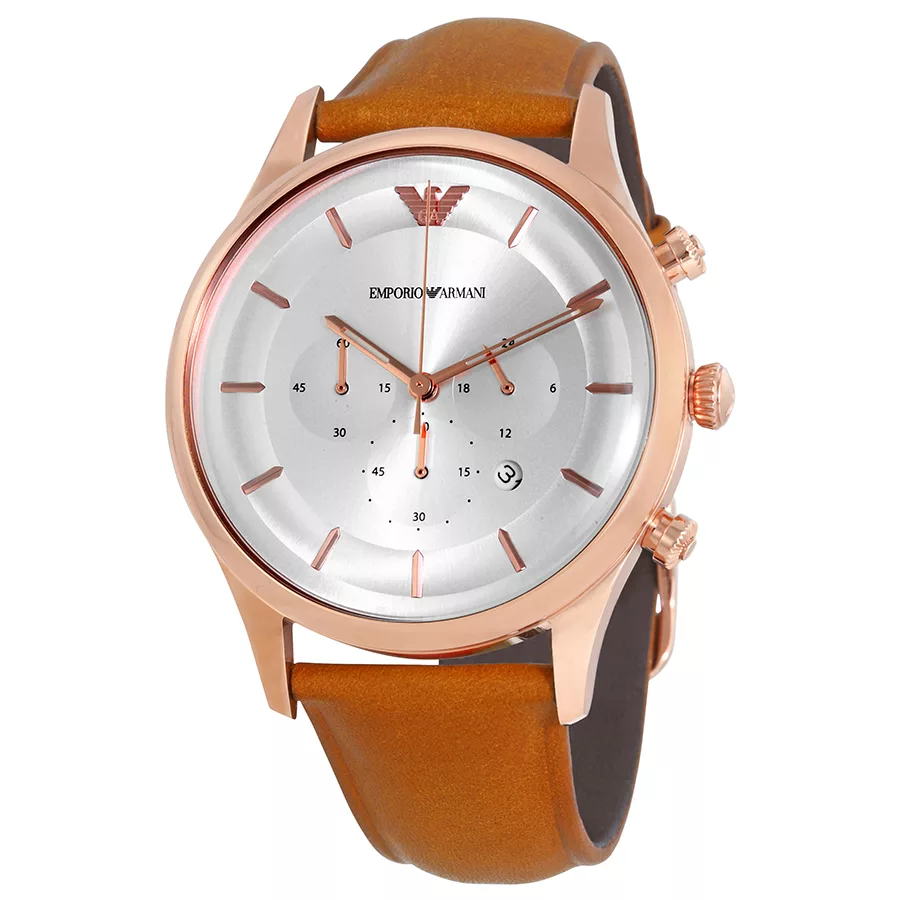 Emporio Armani AR11043 Brown Rose Gold Wristwatch for Men Emporio Armani AR11043 Brown Rose Gold Wristwatch for Men