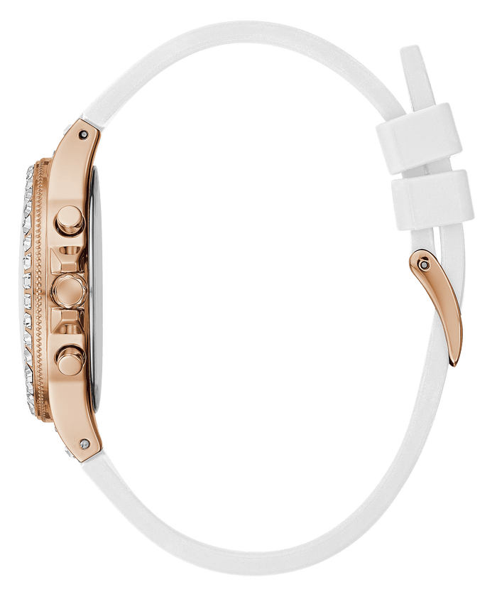 GUESS GW0368G3 Moonlight Women's Rose gold Watch with white strap - Image 4