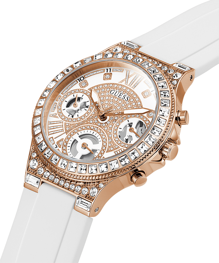 GUESS GW0368G3 Moonlight Women's Rose gold Watch with white strap - Image 3