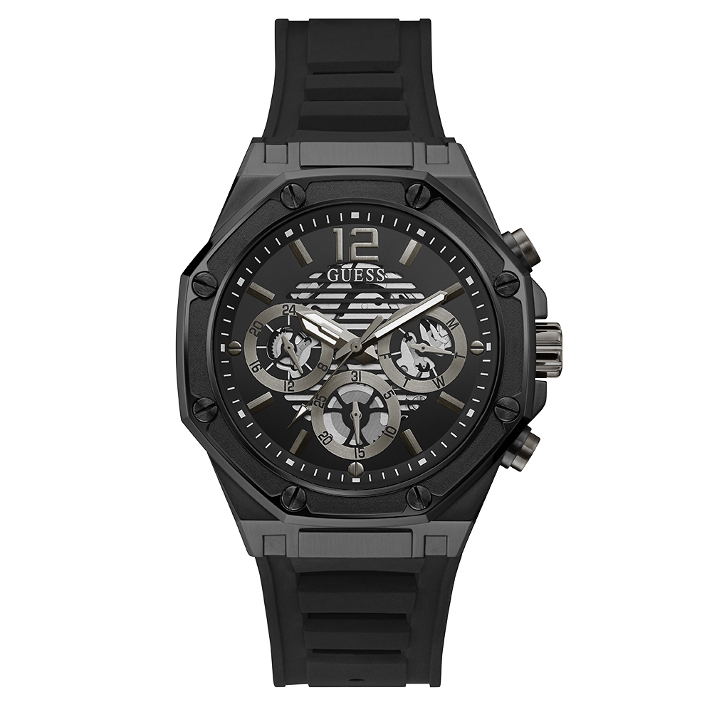 GUESS GW0263G4 Men's Sport Octagonal Multifunction 44mm Watch