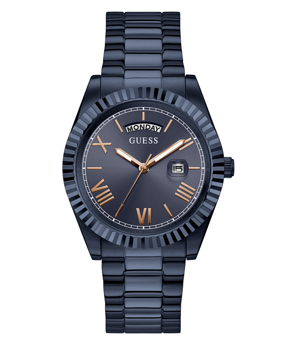 GUESS GW0265G9 blue toned Analog Stainless Steel blue dial watch