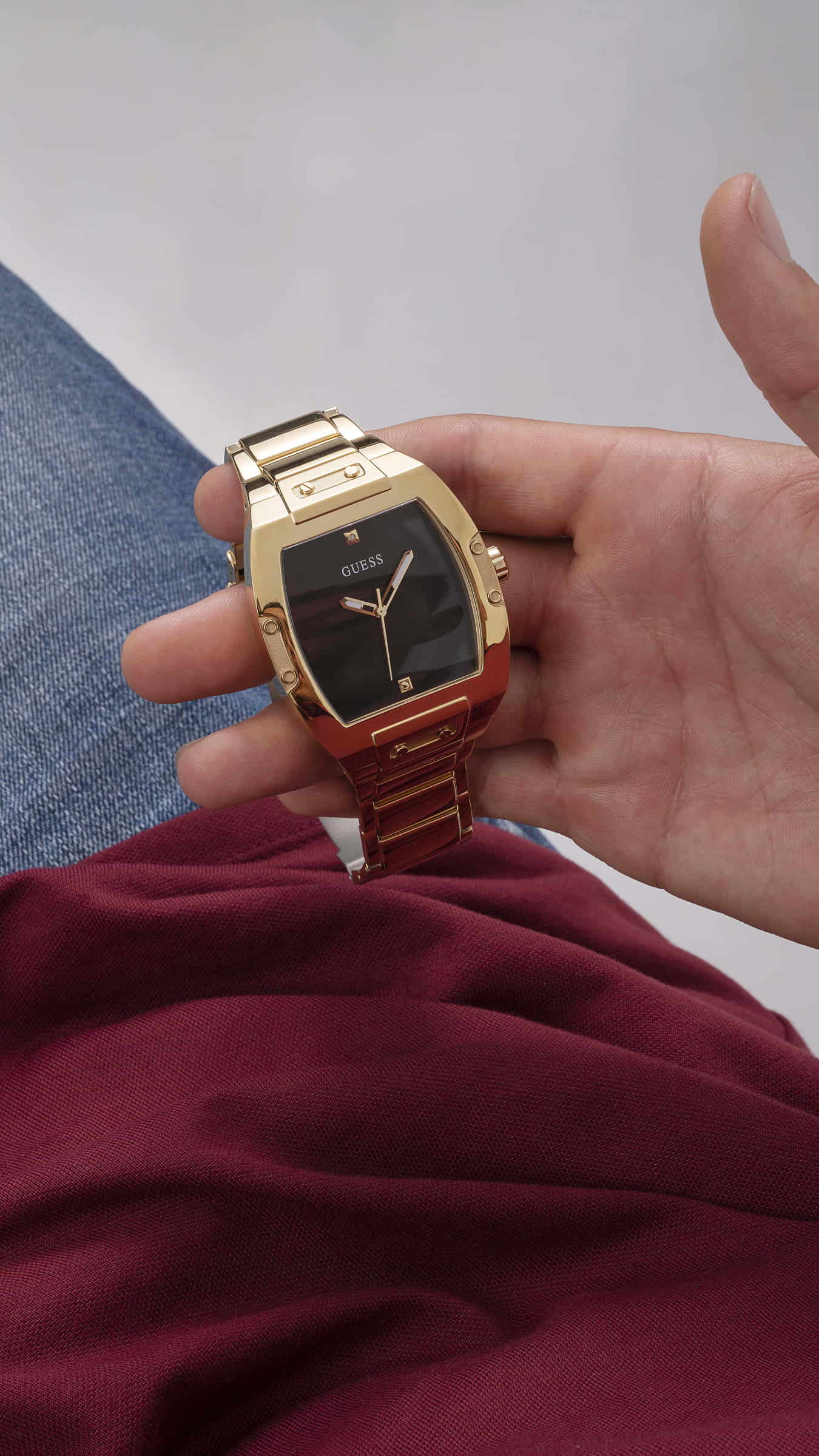 GUESS GW0387G2 Phoenix Black Dial Stainless Steel Watch - Image 4