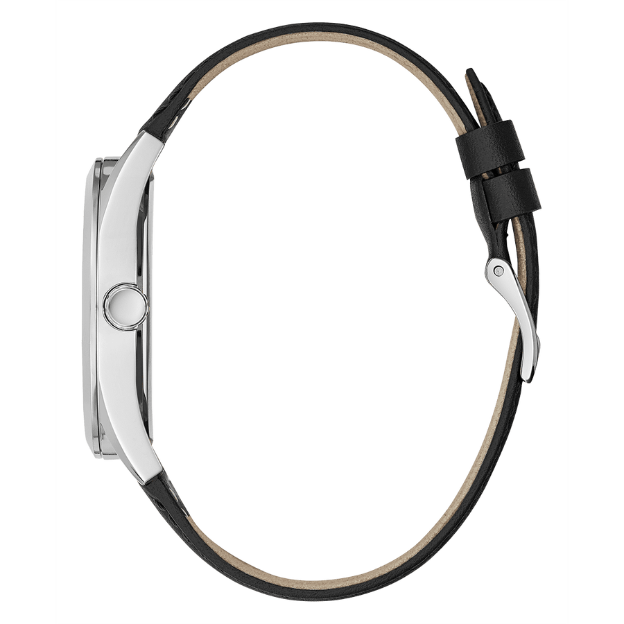 GUESS GW0389G1 Men's black leather strap Watch - Image 3