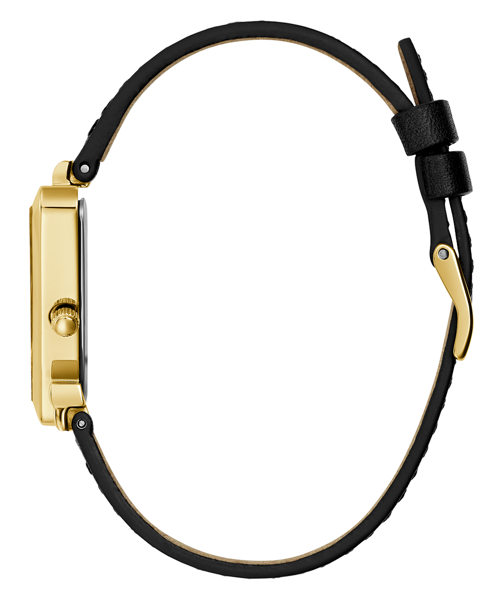 GUESS GW0548L3 Golden-Tone Triangle leather strap Analog Watch - Image 3