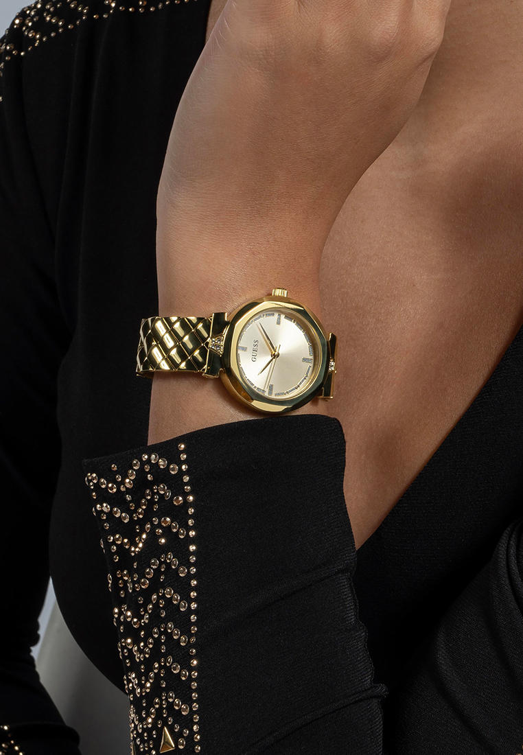 GUESS GW0613L2 Gold Dial with crystals Watch - Image 3