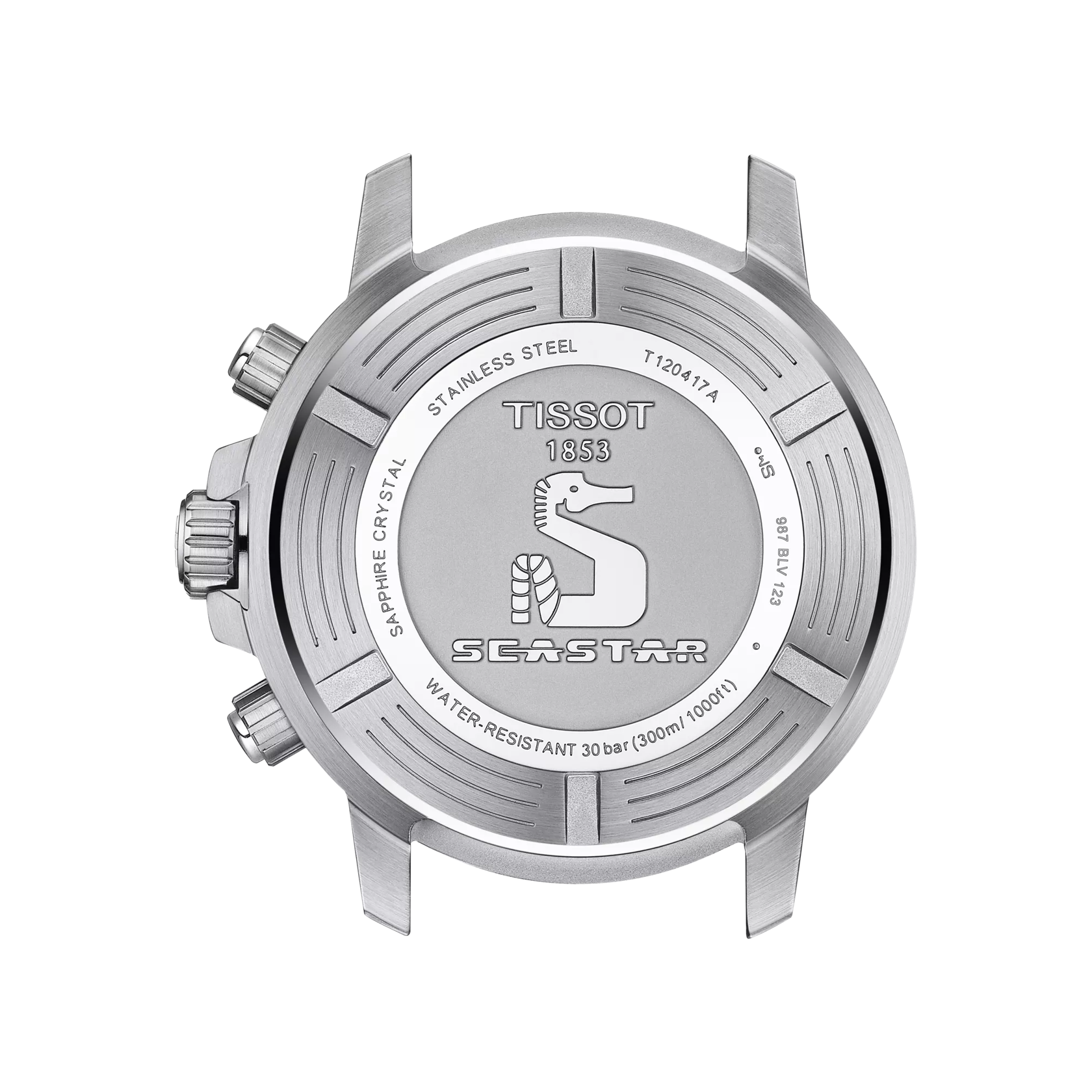 Tissot T120.417.11.041.02 Seastar 1000 Chronograph Blue dial watch for man mesh strap - Image 2