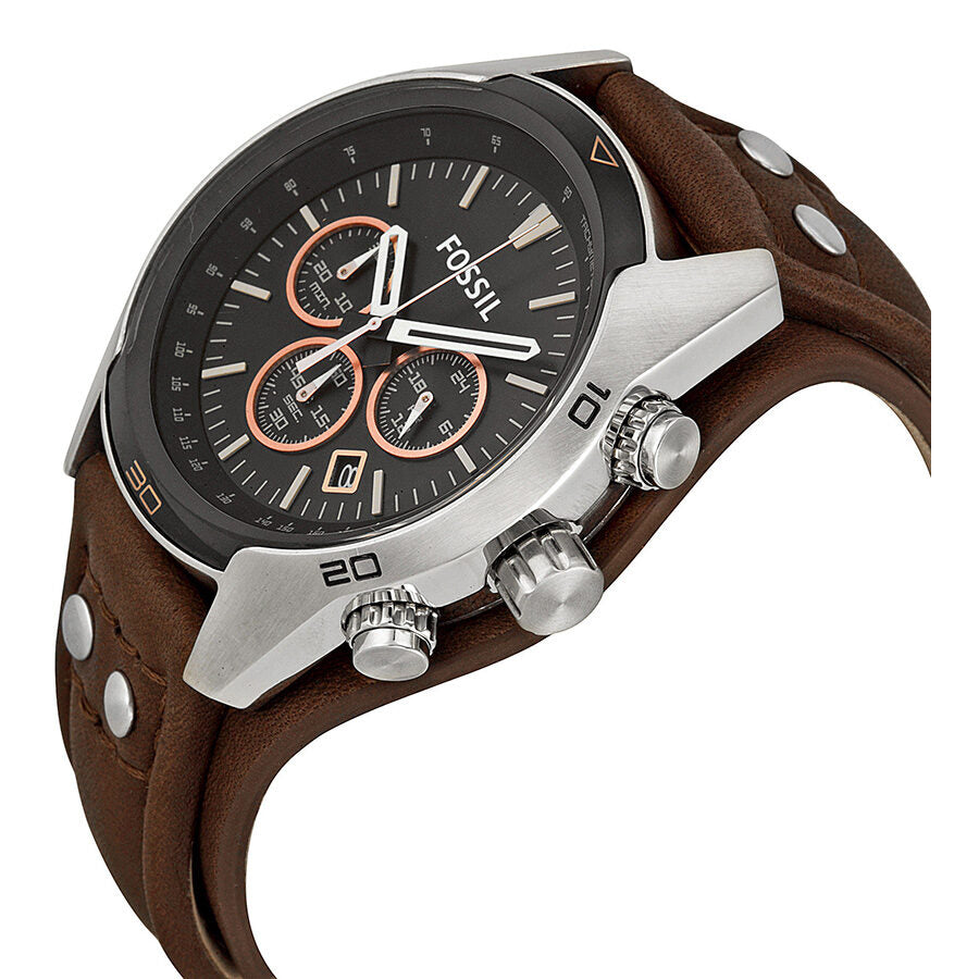 Fossil CH2891 Quartz Chronograph Movement with Leather Strap Coachman Men's Watch - Image 2