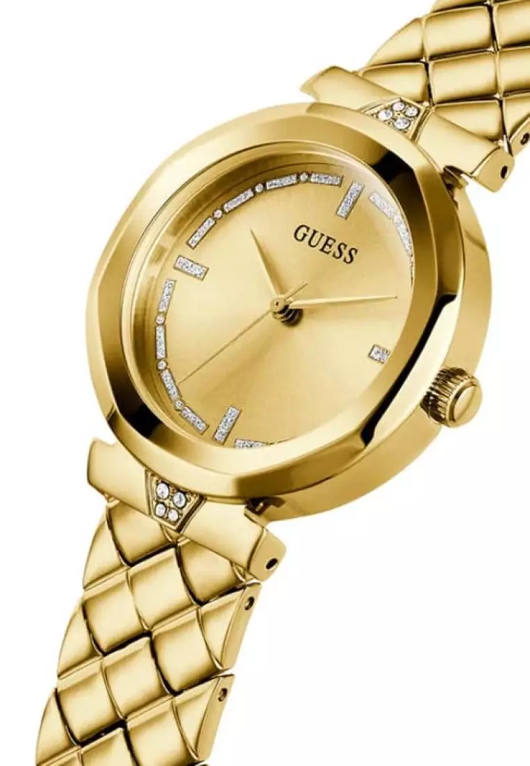GUESS GW0613L2 Gold Dial with crystals Watch - Image 2