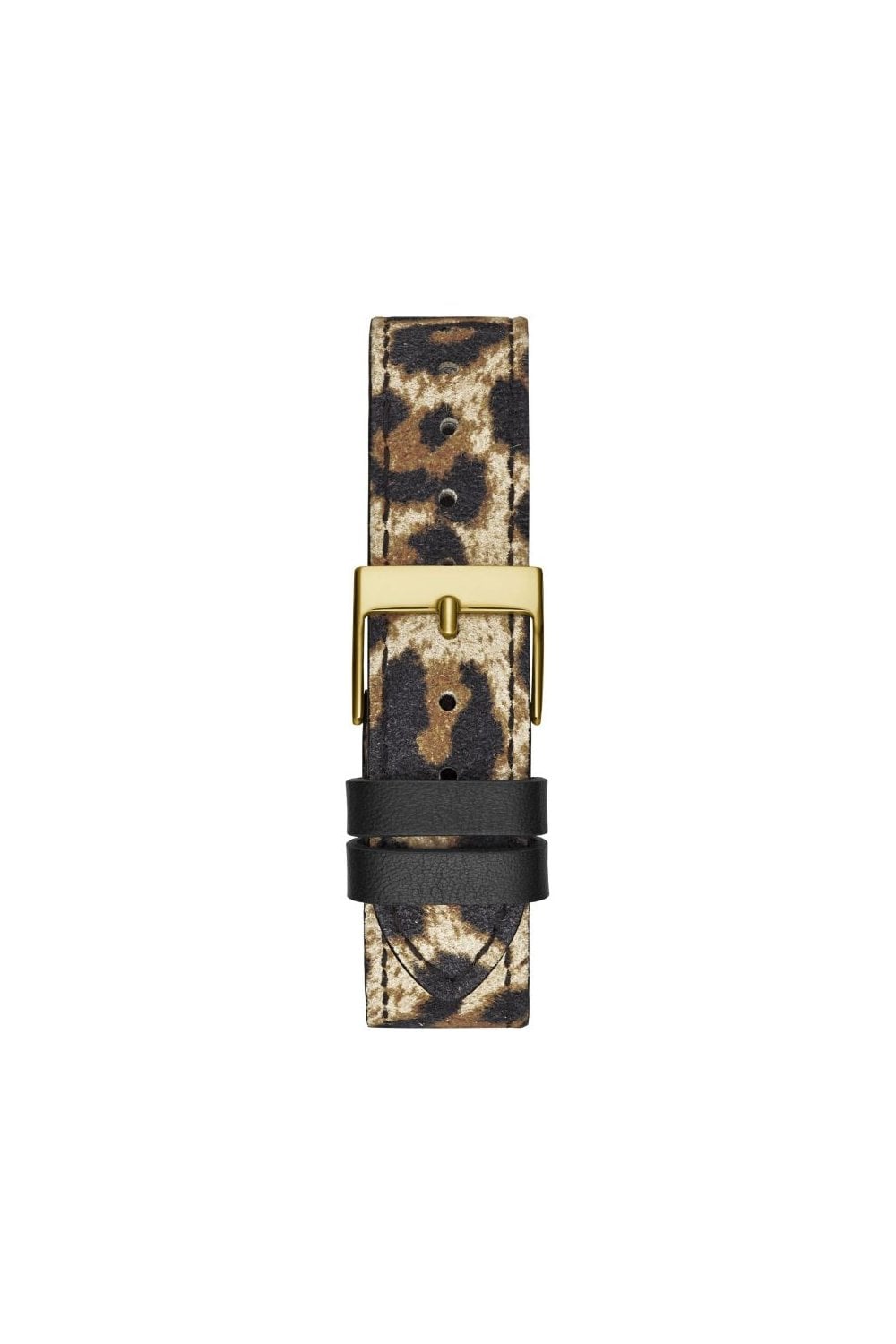 GUESS GW0504L3 Golden-Tone Triangle leather strap leopard print Watch - Image 3