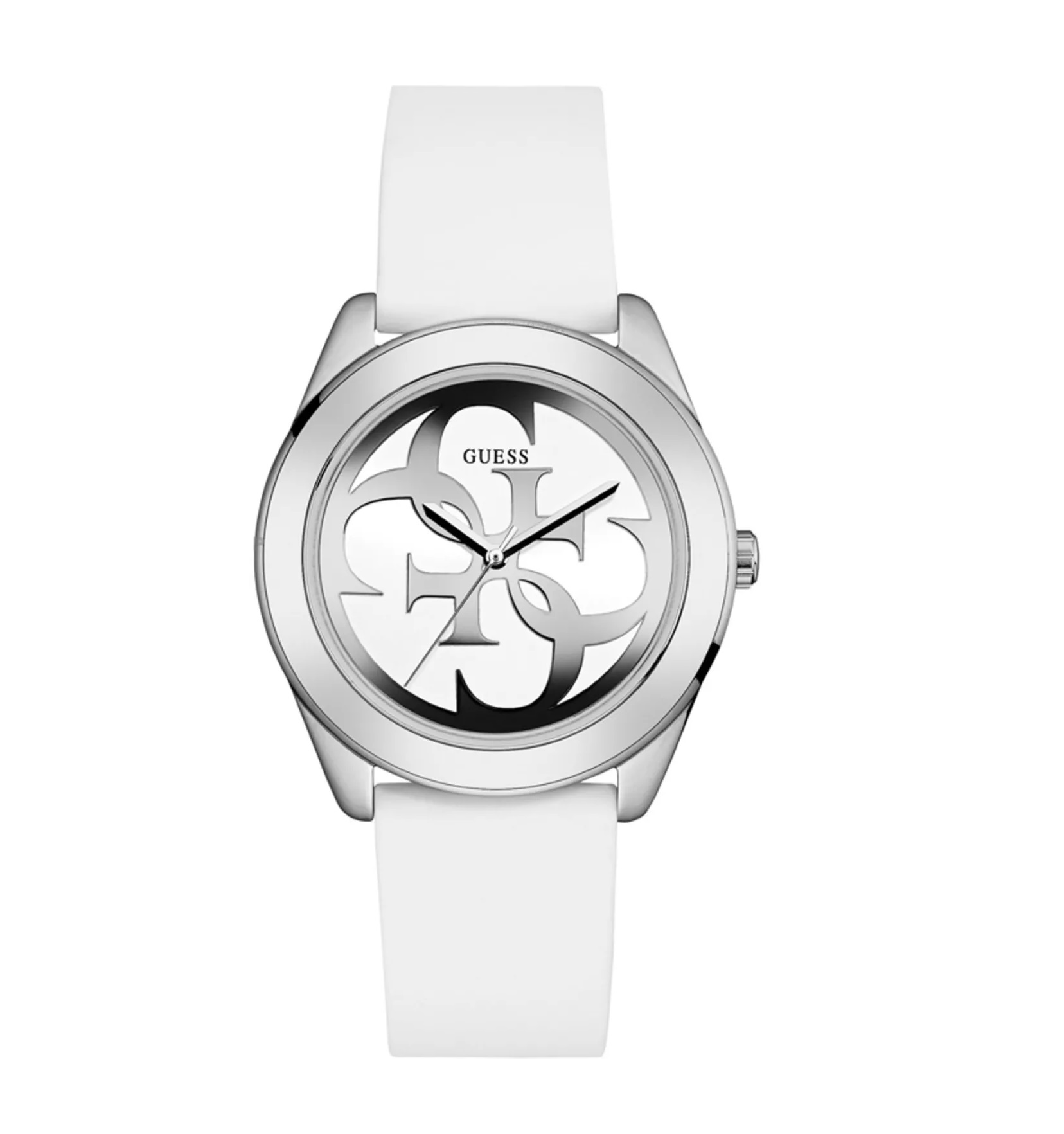 GUESS W0911L1 Women's watch white silicone strap
