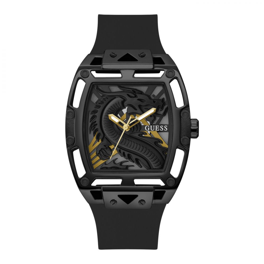 GUESS GW0648G1 Men's 44mm Black Strap watch