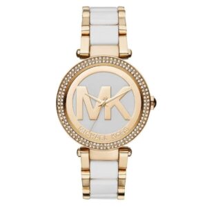 Michael Kors MK6313 Gold White Wristwatch for Women