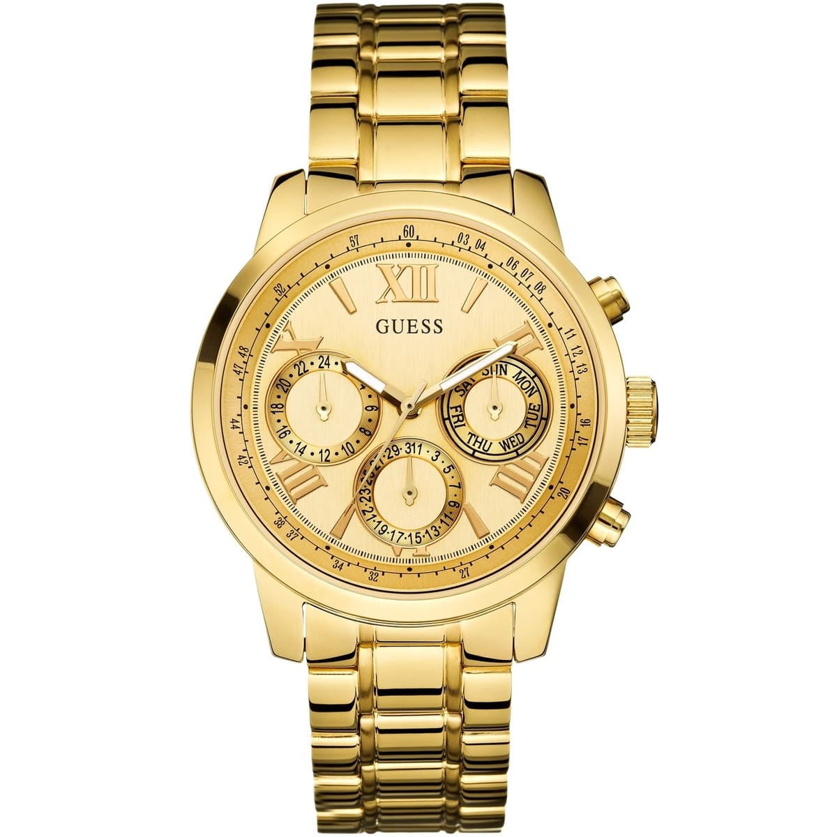 GUESS W0330L1 Women's Chronograph Quartz Watch with Stainless Steel Bracelet