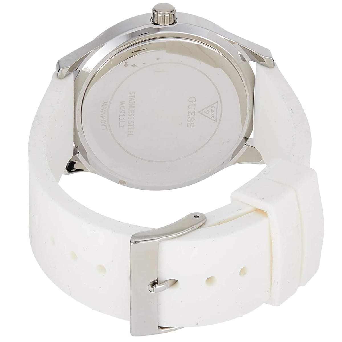GUESS W0911L1 Women's watch white silicone strap - Image 3
