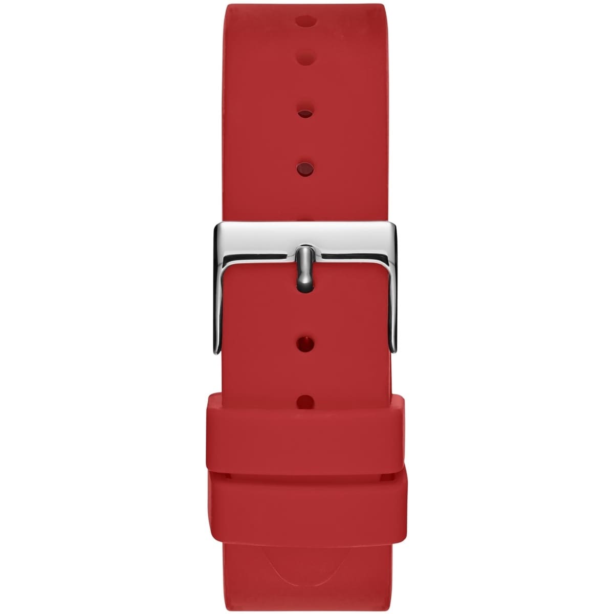 GUESS GW0689L1 silver Dial with red strap watch - Image 3